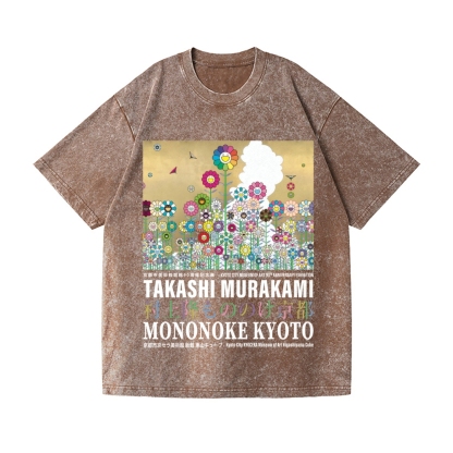 TM Sunflower Vintage Wash Japanese Design T-Shirt