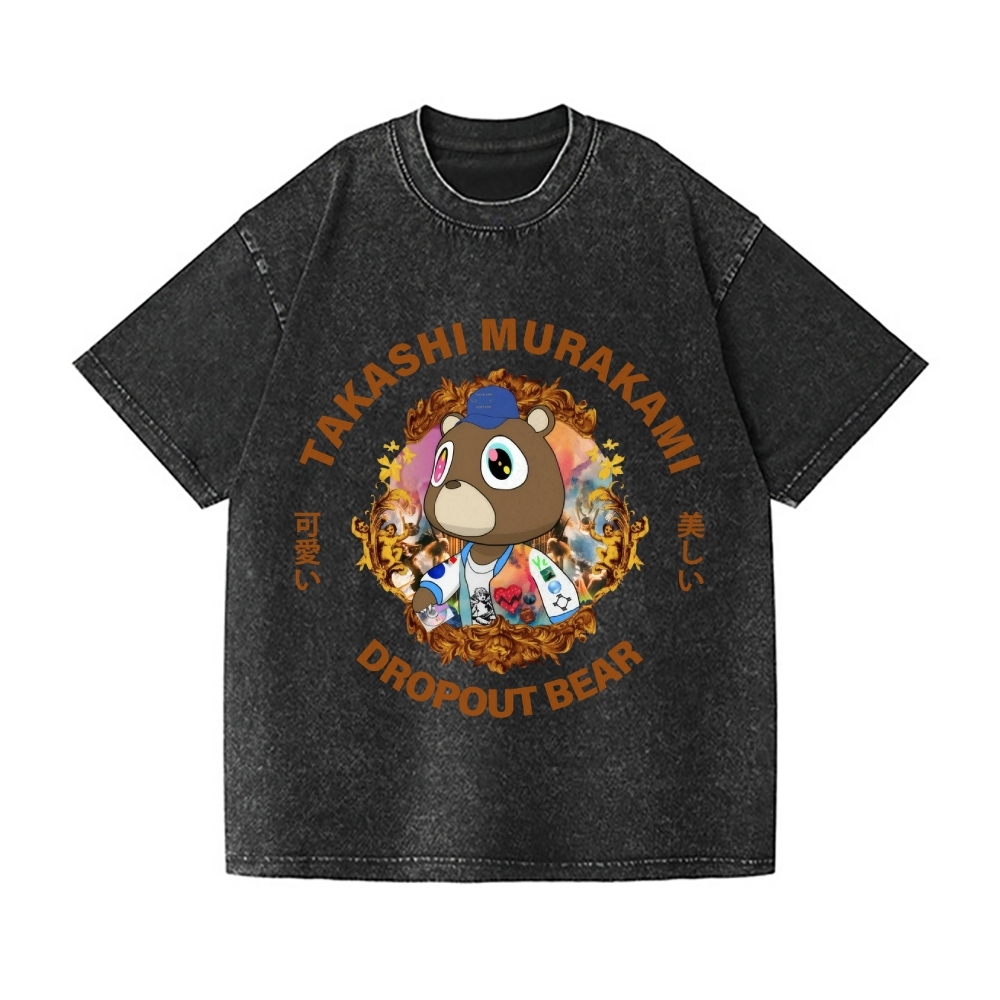 TM Bear Vintage Wash Japanese Design T-Shirt