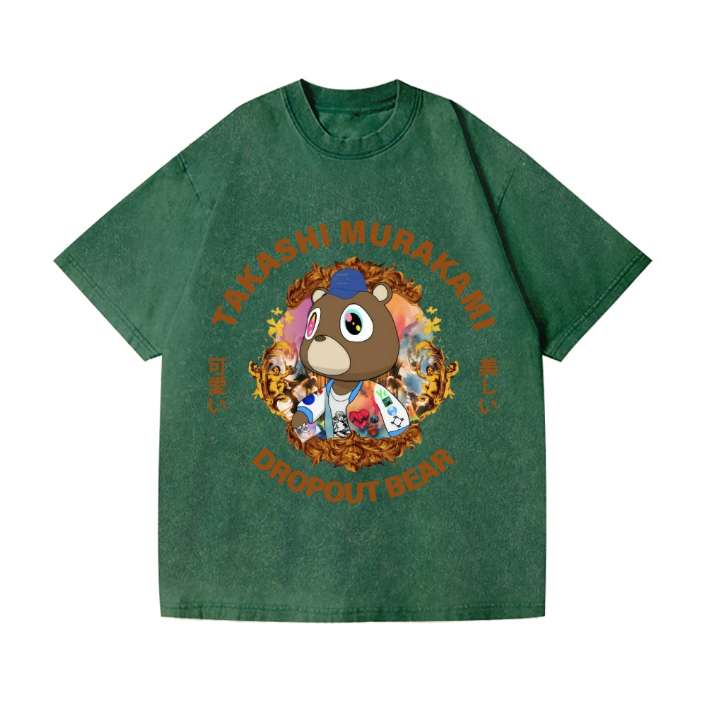 TM Bear Vintage Wash Japanese Design T-Shirt