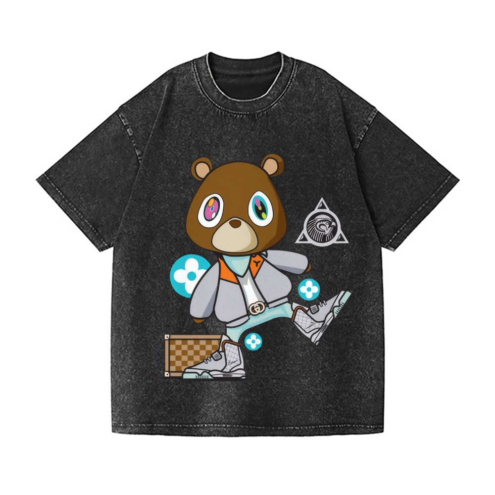 TM Bear Vintage Wash Japanese Design T-Shirt