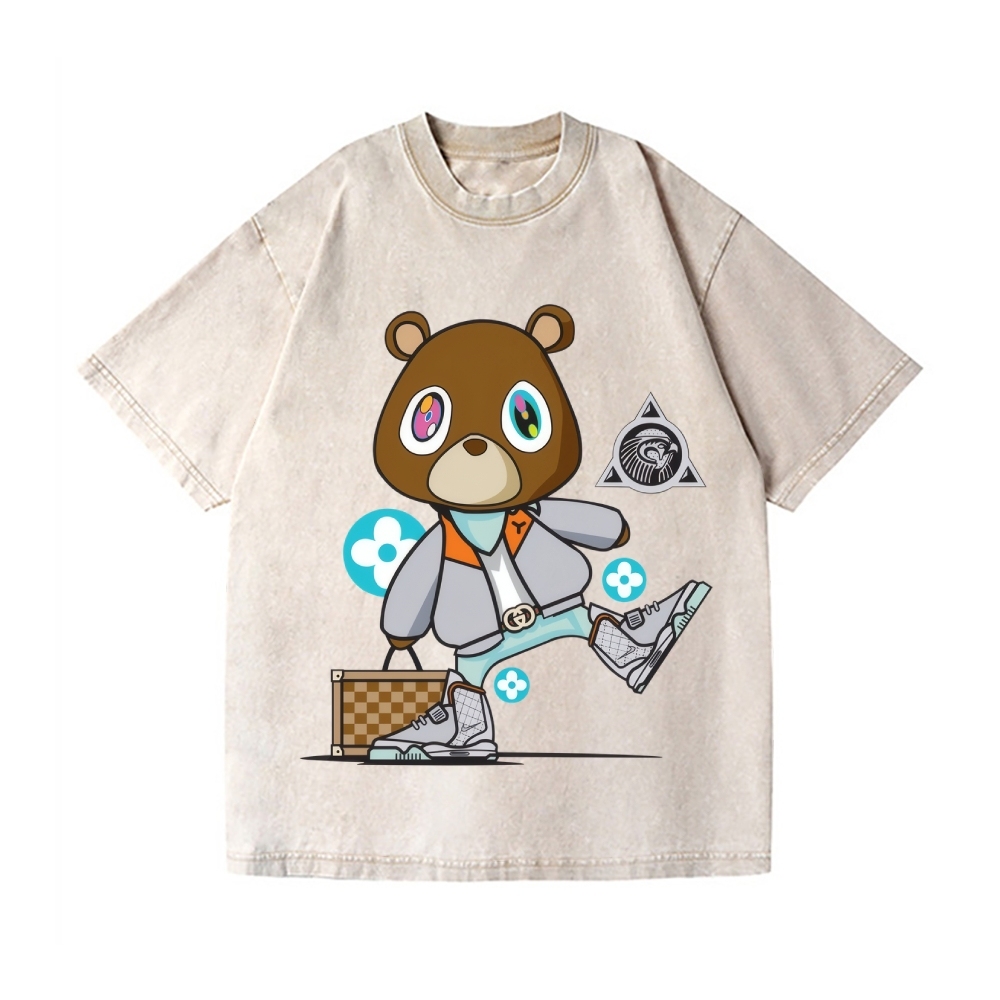 TM Bear Vintage Wash Japanese Design T-Shirt