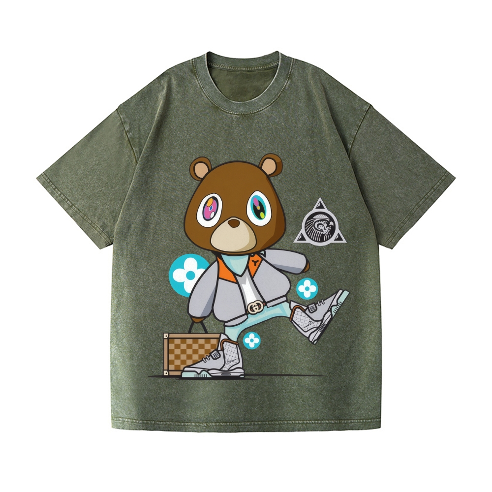 TM Bear Vintage Wash Japanese Design T-Shirt