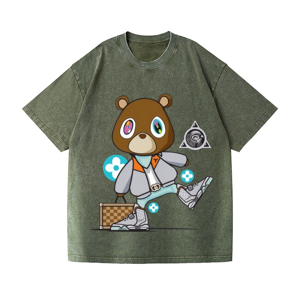 TM Bear Vintage Wash Japanese Design T-Shirt