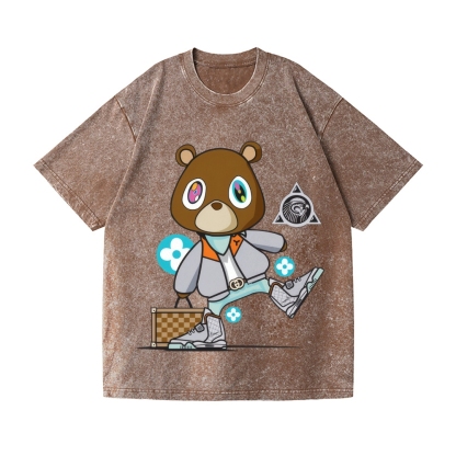 TM Bear Vintage Wash Japanese Design T-Shirt
