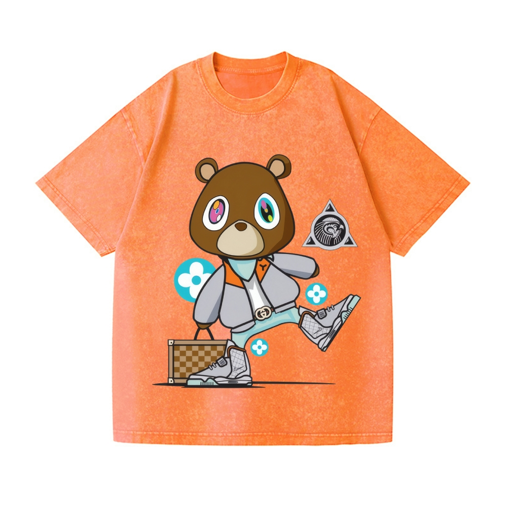 TM Bear Vintage Wash Japanese Design T-Shirt