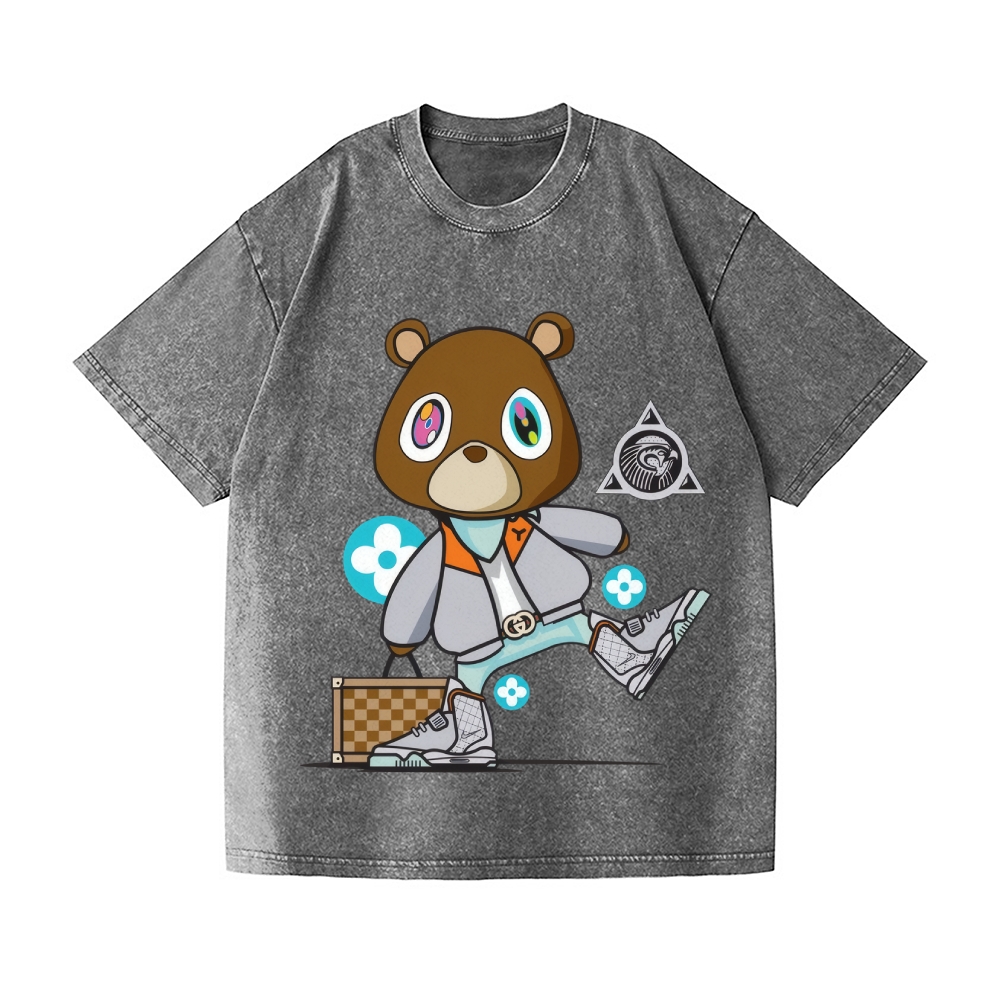 TM Bear Vintage Wash Japanese Design T-Shirt