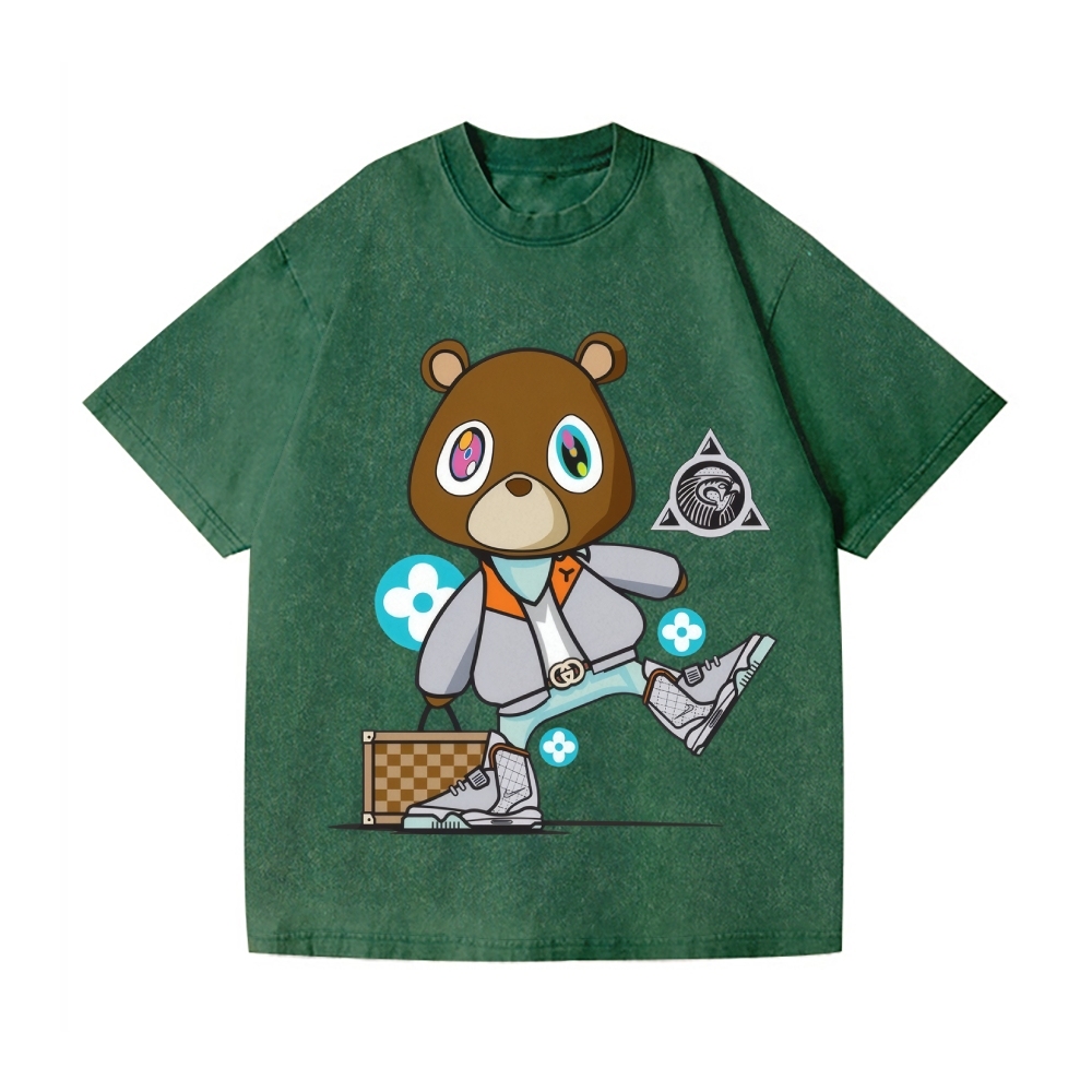 TM Bear Vintage Wash Japanese Design T-Shirt