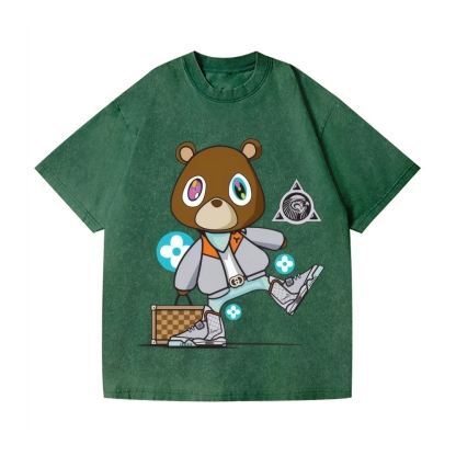 TM Bear Vintage Wash Japanese Design T-Shirt