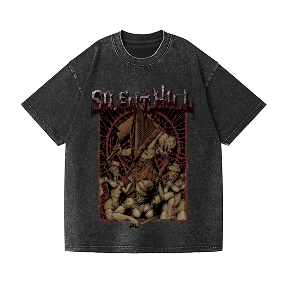 Silent Hill Vintage Wash Japanese Design T-Shirt