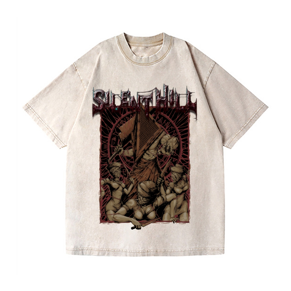 Silent Hill Vintage Wash Japanese Design T-Shirt