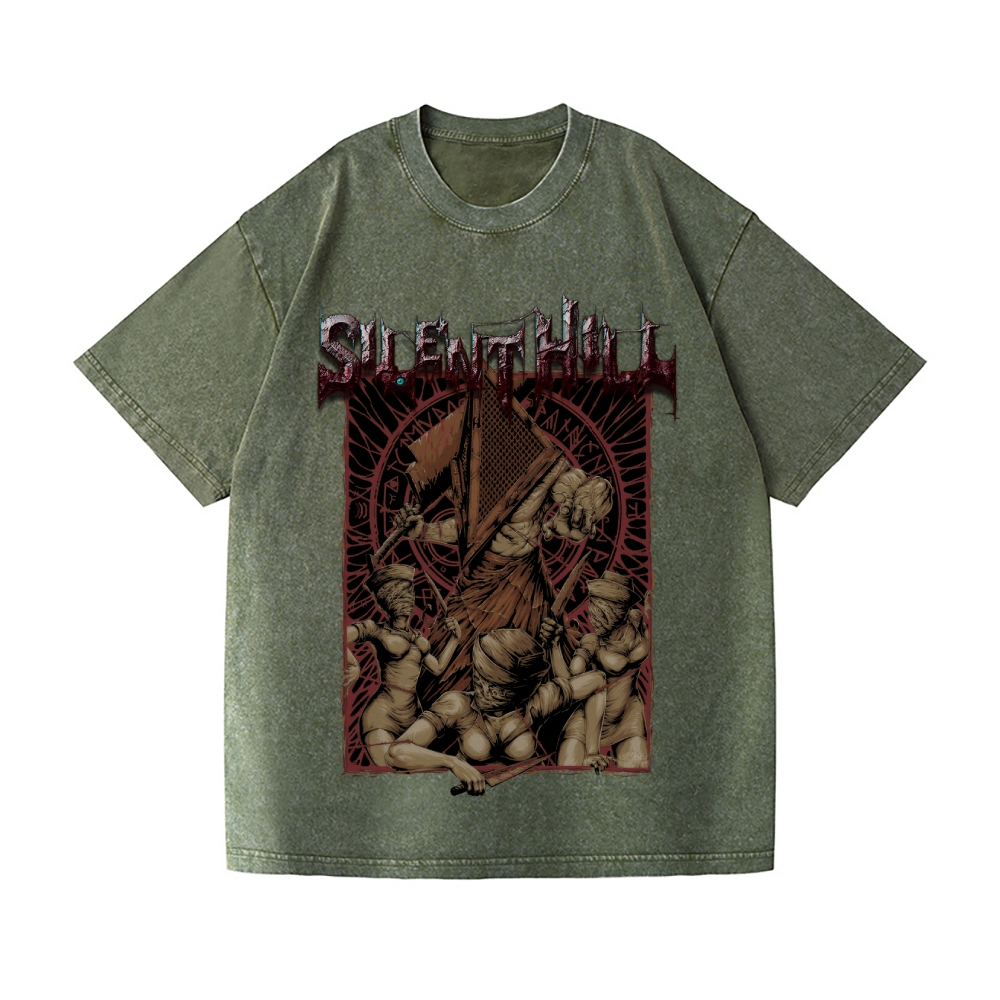 Silent Hill Vintage Wash Japanese Design T-Shirt