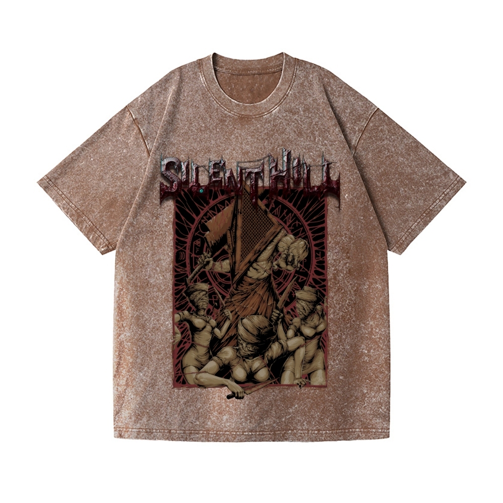 Silent Hill Vintage Wash Japanese Design T-Shirt