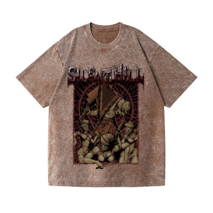 Silent Hill Vintage Wash Japanese Design T-Shirt