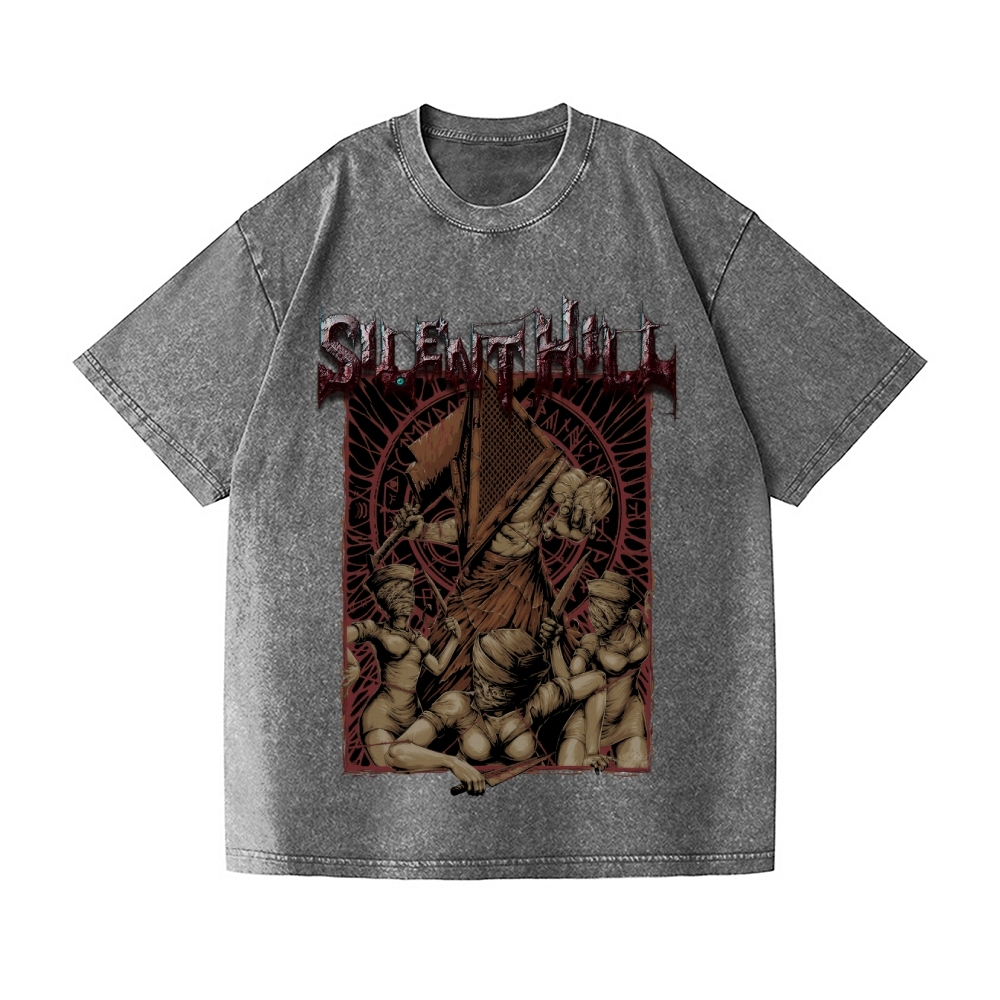 Silent Hill Vintage Wash Japanese Design T-Shirt