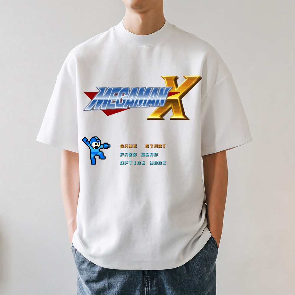 Mega Man Jump Shoot Japanese Style Classic Tee