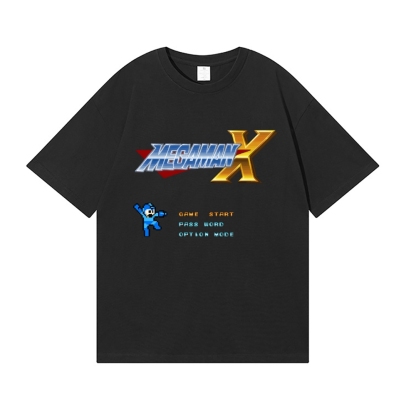 Mega Man Jump Shoot Japanese Style Classic Tee