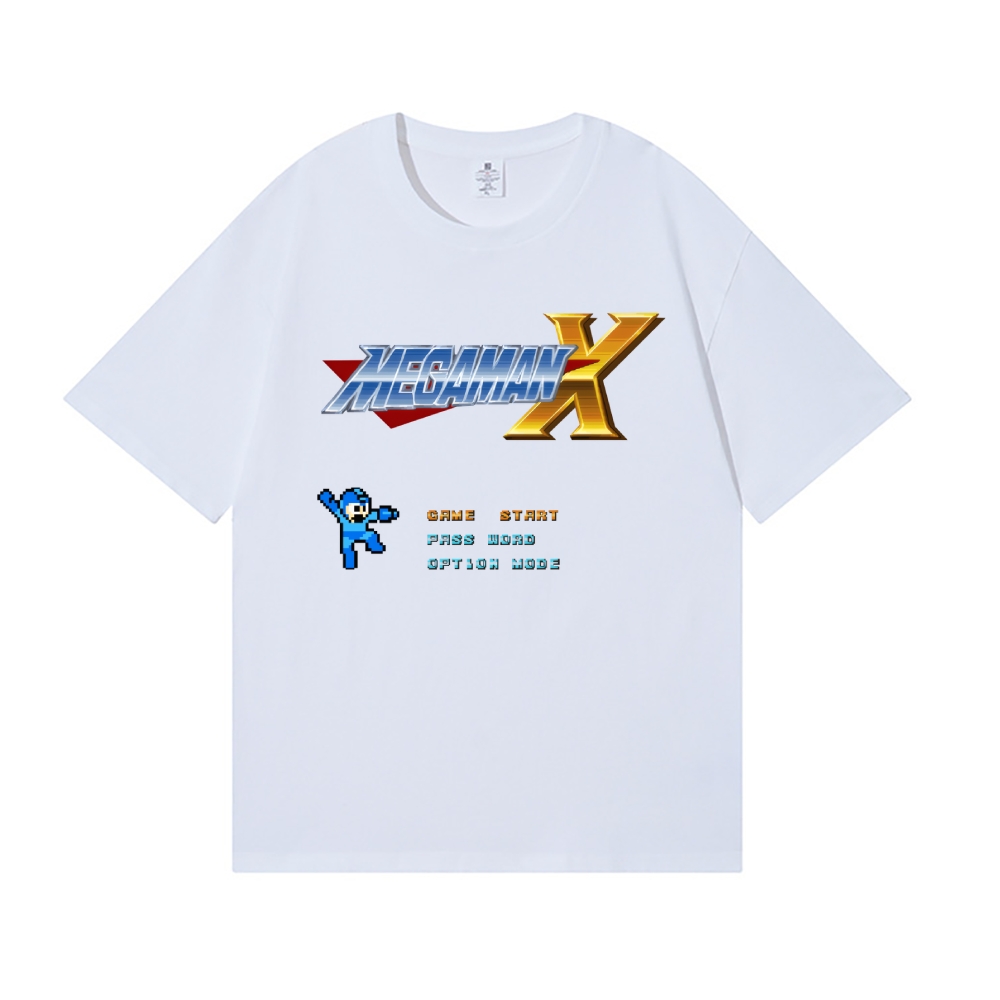 Mega Man Jump Shoot Japanese Style Classic Tee