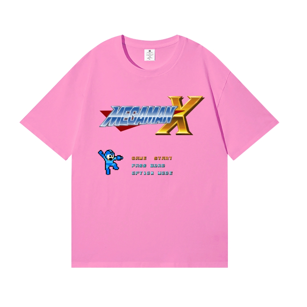 Mega Man Jump Shoot Japanese Style Classic Tee