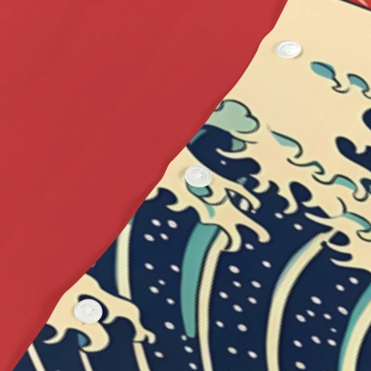 Great Wave Japanese Style Camp Shirt
