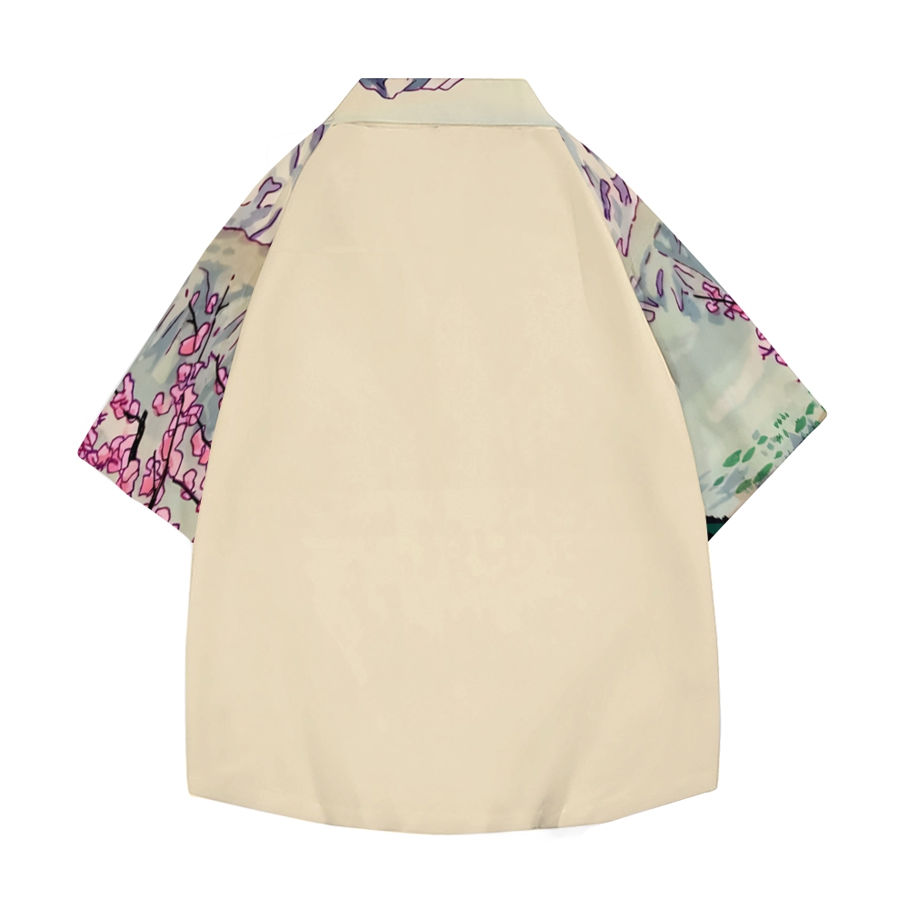 Fuji Mount Sakura Japanese Style Camp Shirt