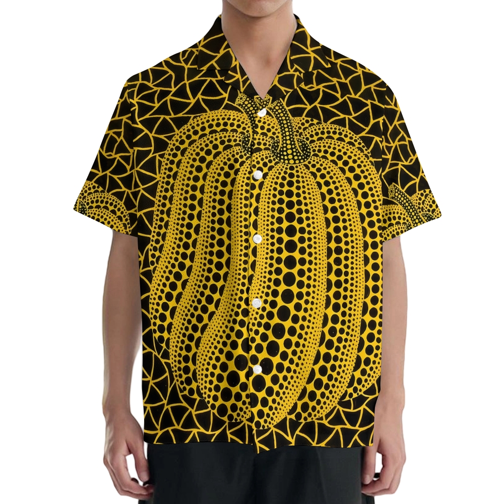 Yayoi Kusama Pumpkin Japanese Style Camp Shirt