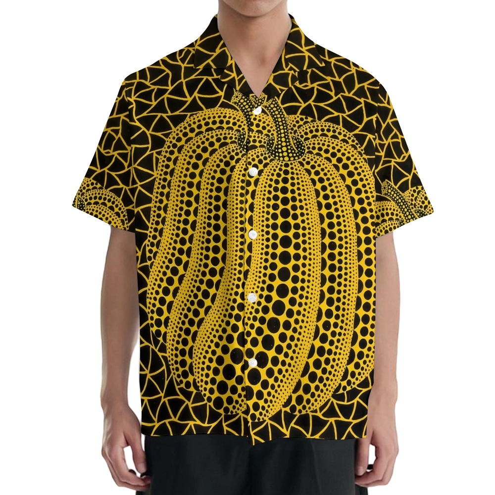 Yayoi Kusama Pumpkin Japanese Style Camp Shirt