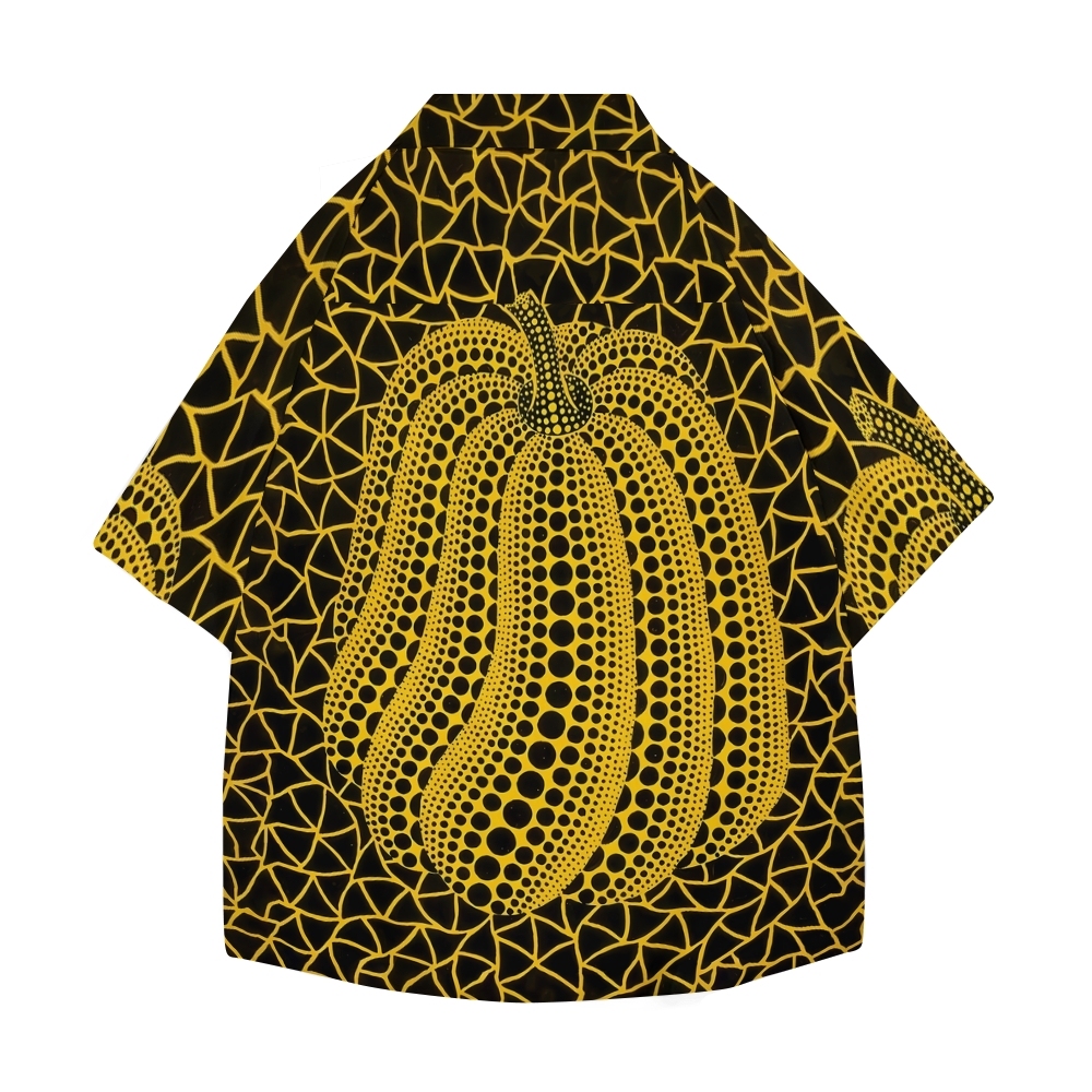 Yayoi Kusama Pumpkin Japanese Style Camp Shirt