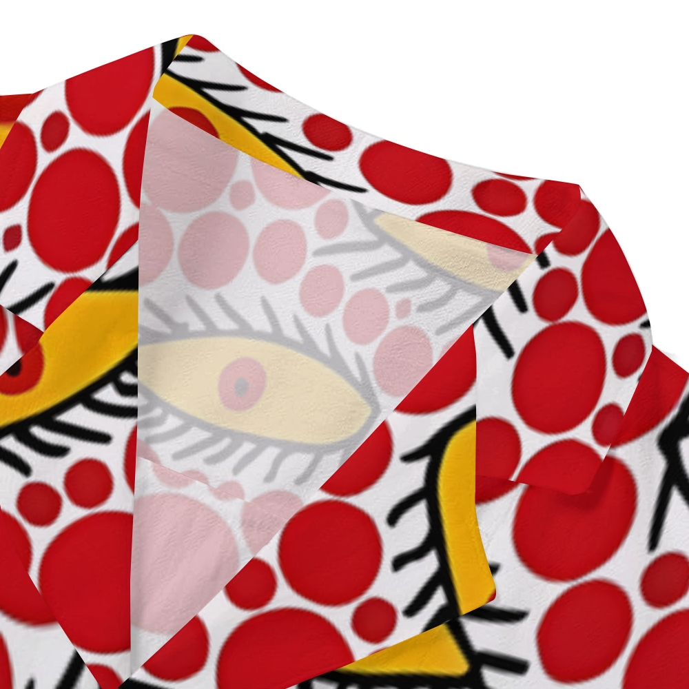 Yayoi Kusama Eyes Japanese Style Camp Shirt