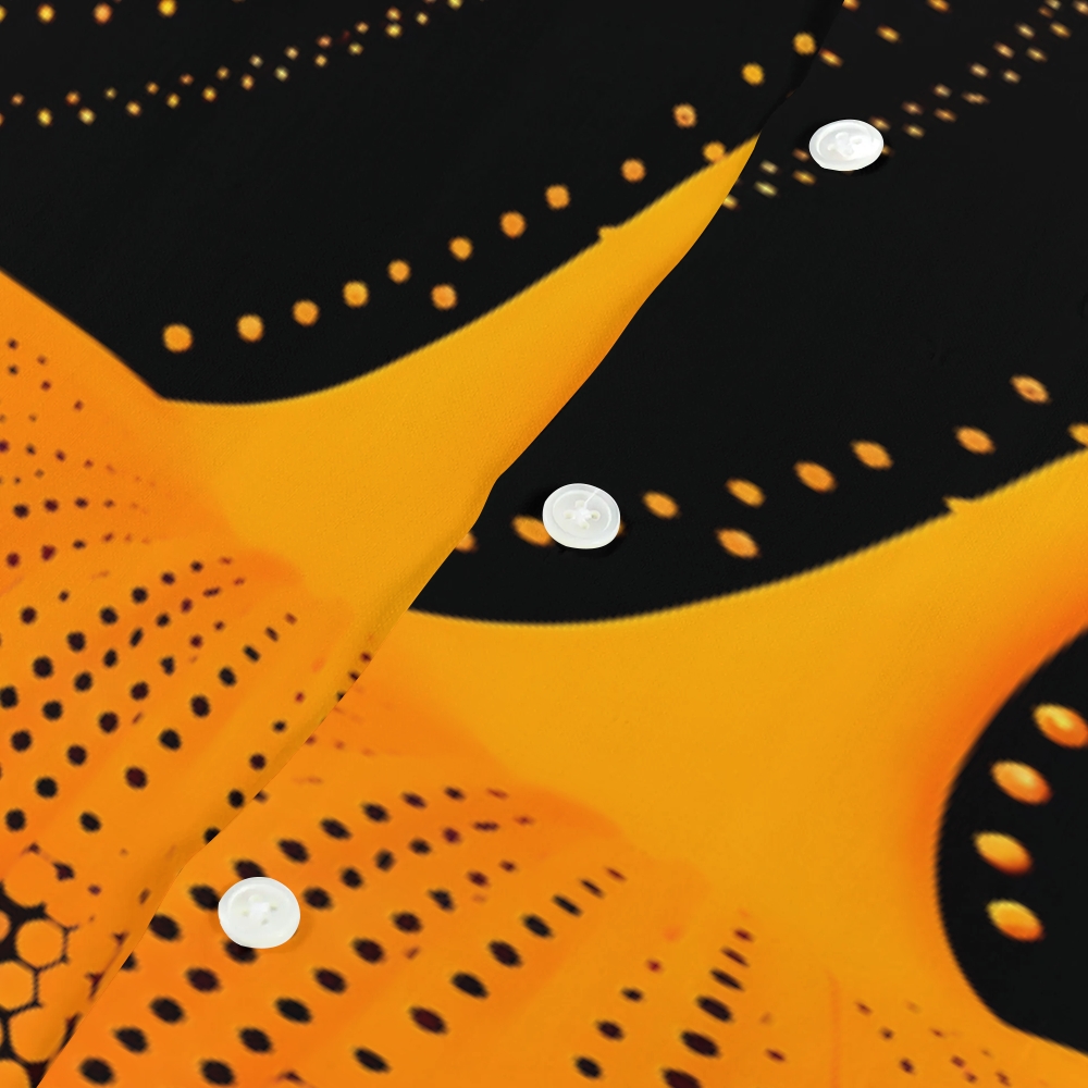 Yayoi Kusama Pumpkin Japanese Style Camp Shirt