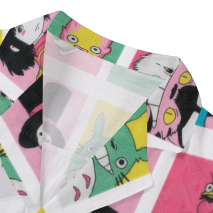 Ghibli Totoro No Face Japanese Style Camp Shirt