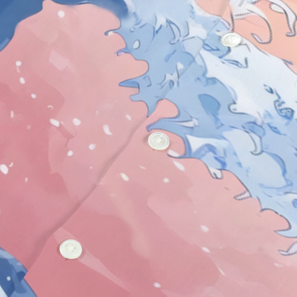 Great Wave Sakura Japanese Style Camp Shirt