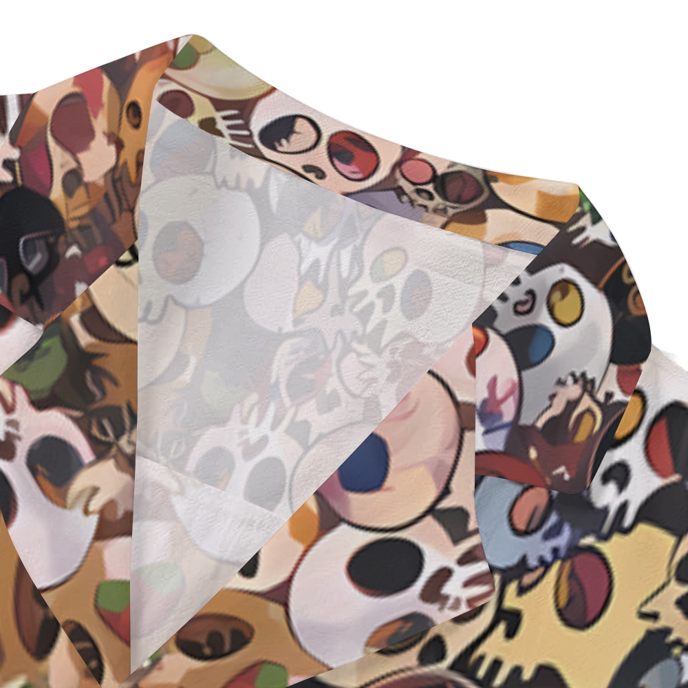 Skull Japanese Style Camp Shirt