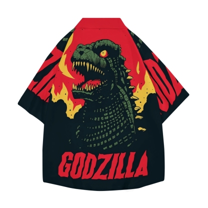 Kaiju Japanese Style Camp Shirt