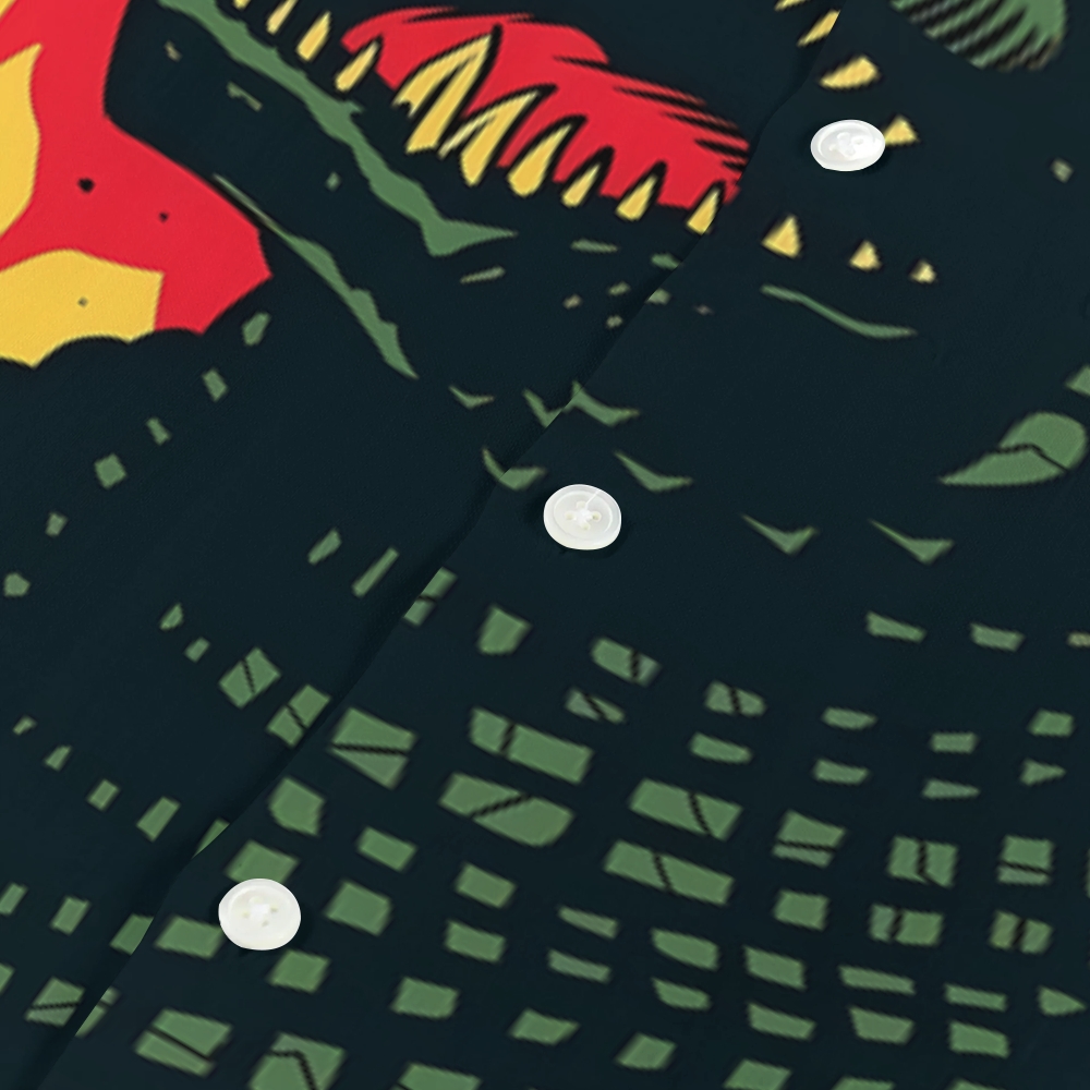 Kaiju Japanese Style Camp Shirt