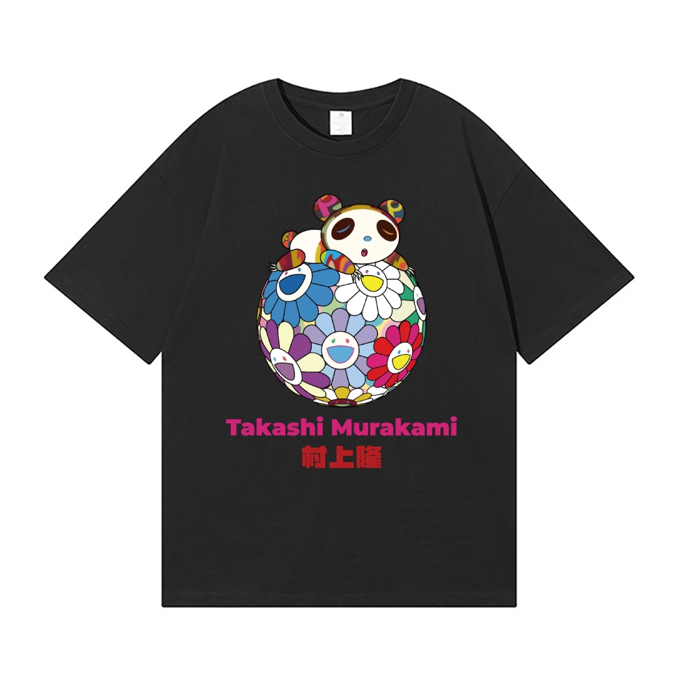 TM Panda Sunflower Japanese Style Classic Tee