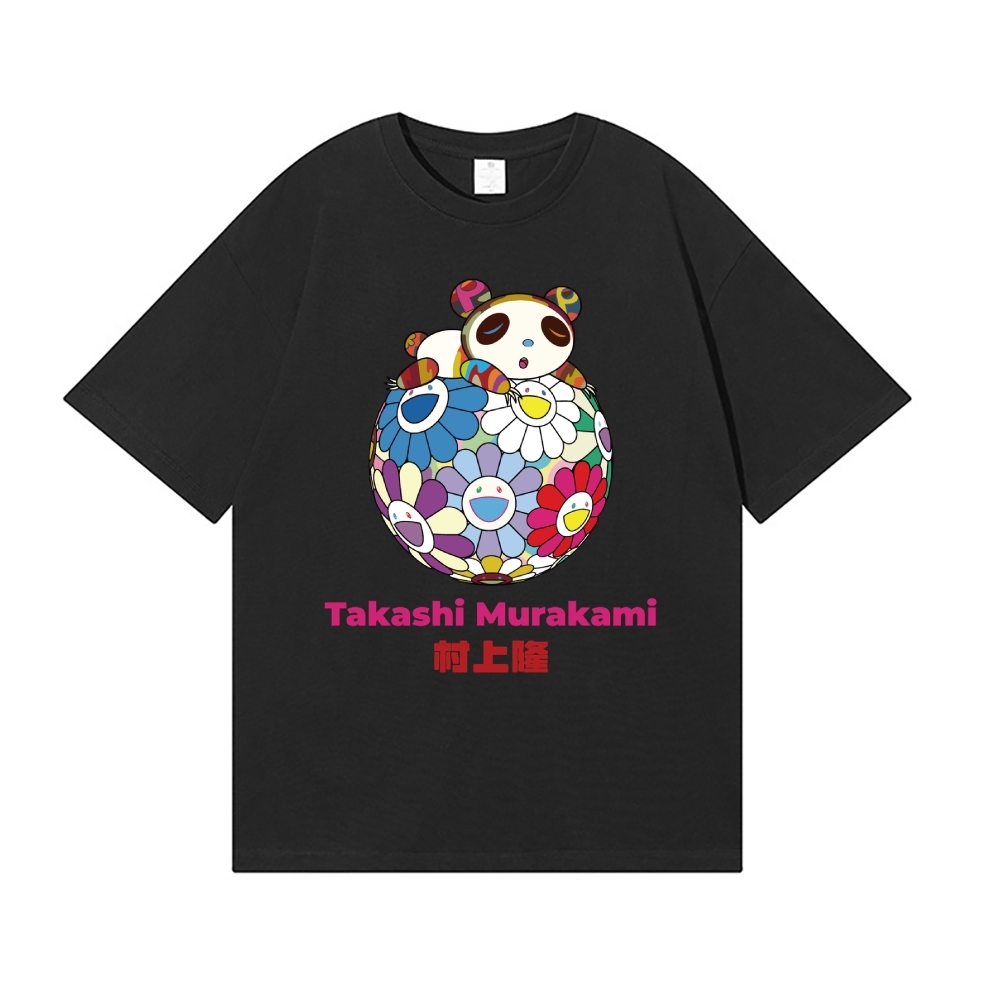 TM Panda Sunflower Japanese Style Classic Tee