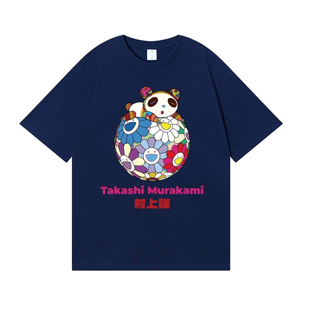 TM Panda Sunflower Japanese Style Classic Tee