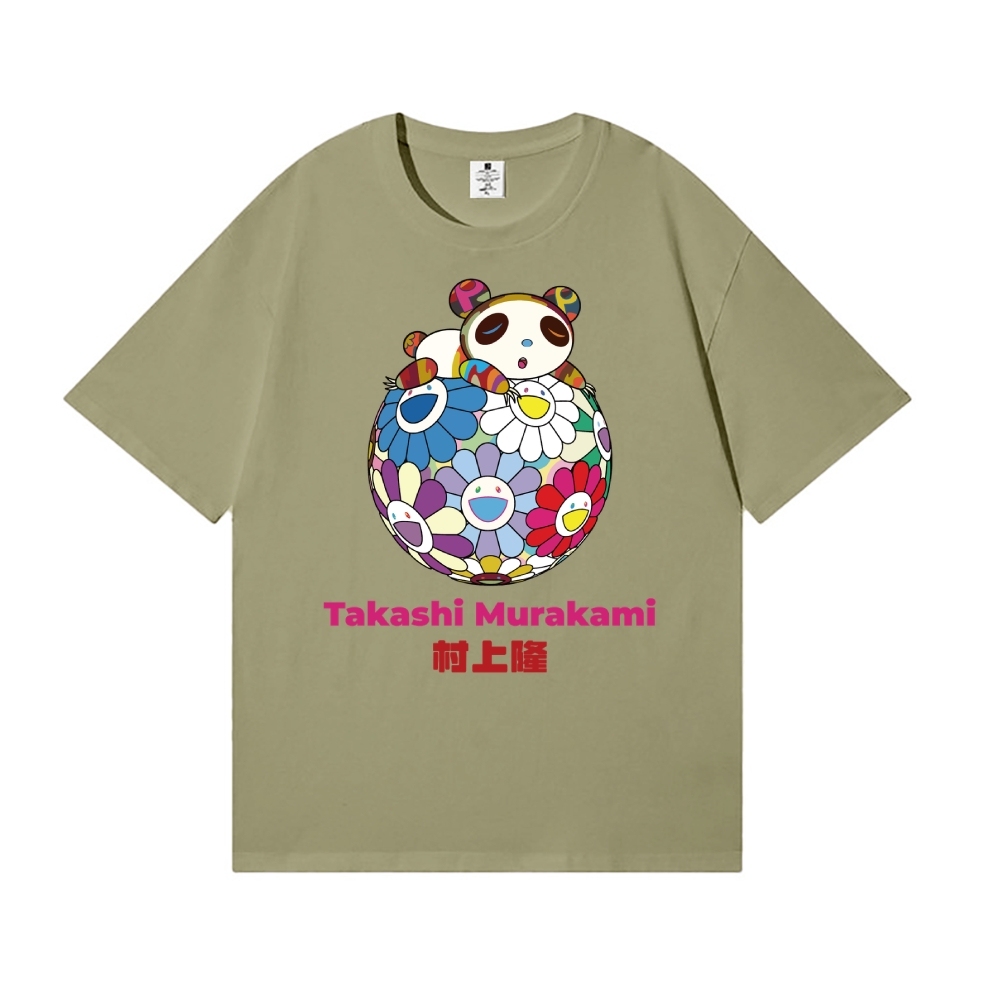 TM Panda Sunflower Japanese Style Classic Tee