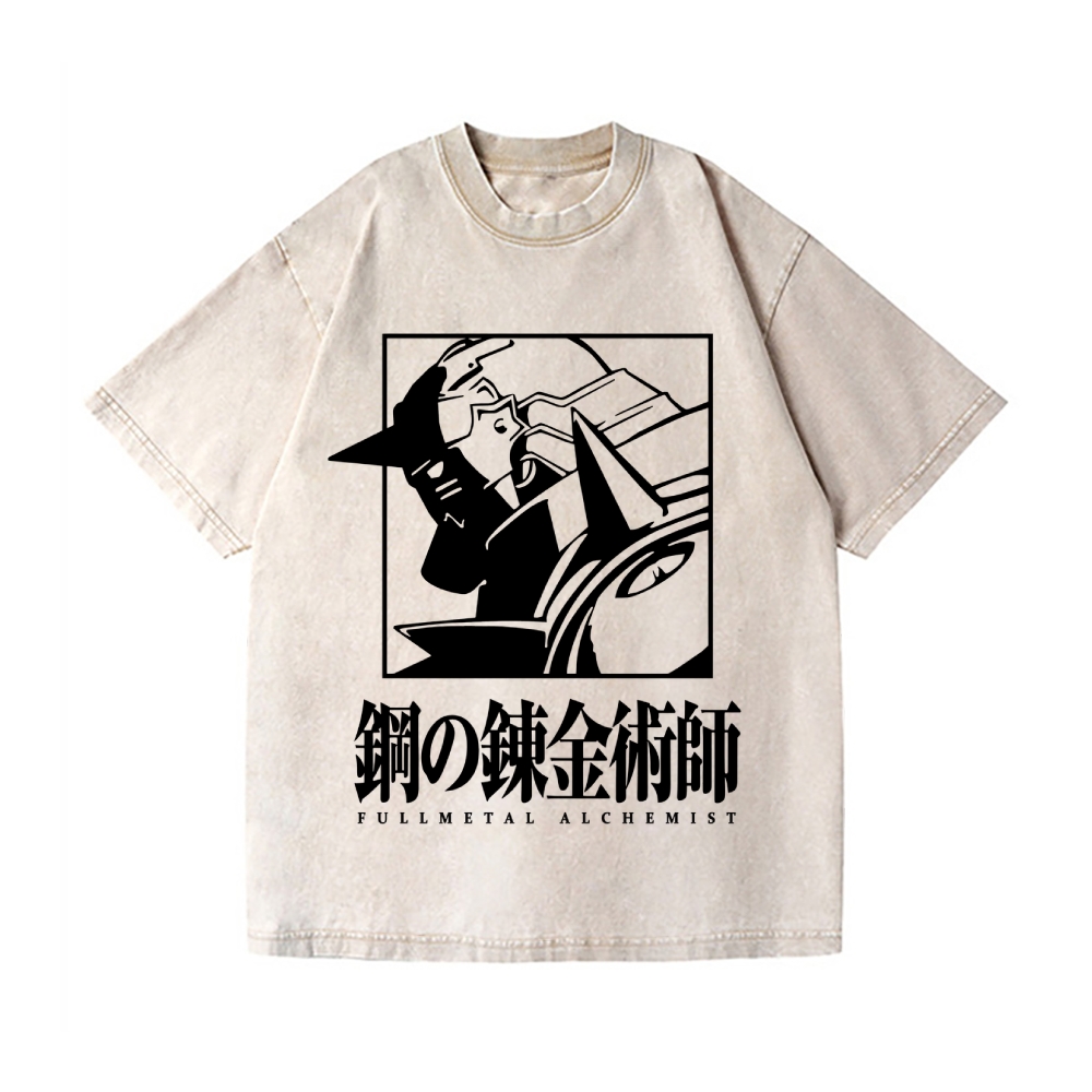 Fullmetal Alchemist Vintage Wash Japanese Design T-Shirt