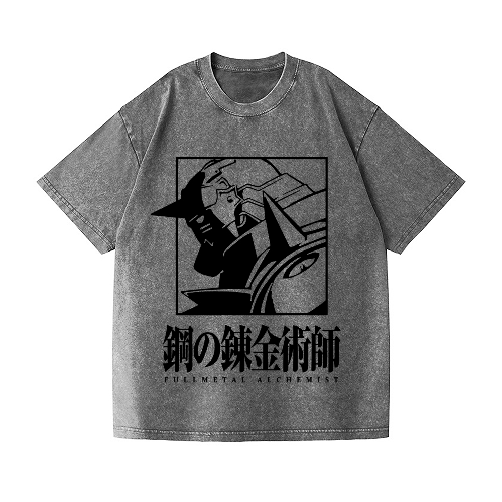Fullmetal Alchemist Vintage Wash Japanese Design T-Shirt