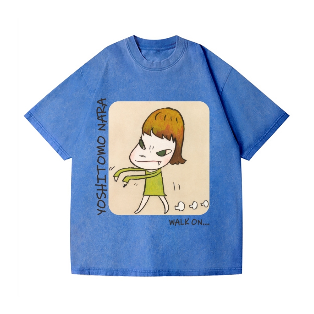 Yoshitomo Nara Vintage Wash Japanese Design T-Shirt