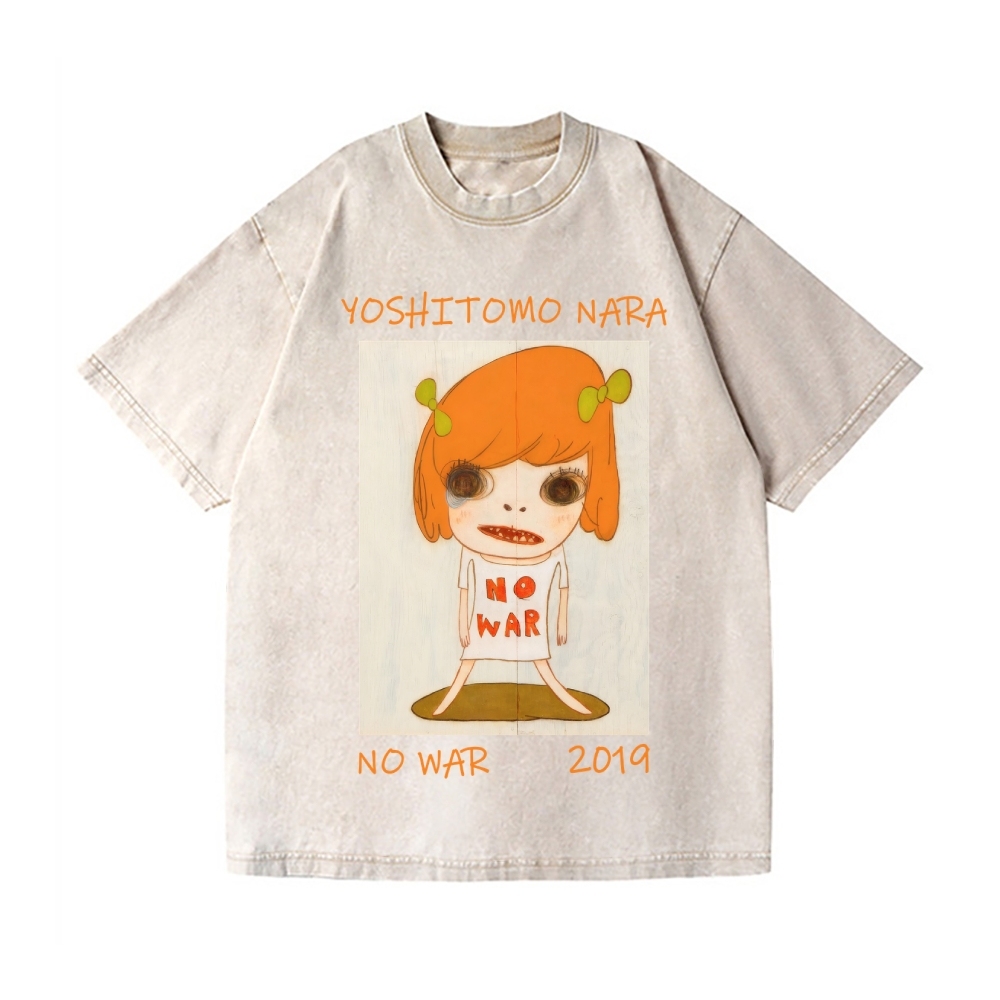 Yoshitomo Nara Vintage Wash Japanese Design T-Shirt