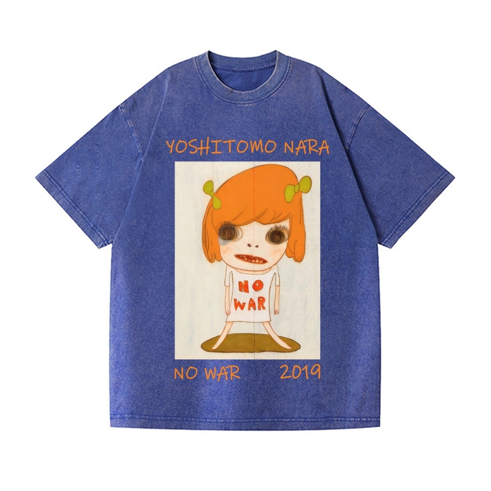 Yoshitomo Nara Vintage Wash Japanese Design T-Shirt