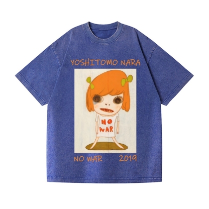 Yoshitomo Nara Vintage Wash Japanese Design T-Shirt