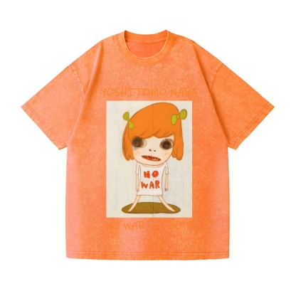 Yoshitomo Nara Vintage Wash Japanese Design T-Shirt