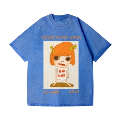 Yoshitomo Nara Vintage Wash Japanese Design T-Shirt