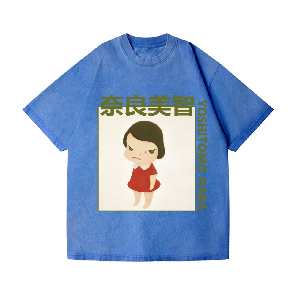 Yoshitomo Nara Vintage Wash Japanese Design T-Shirt