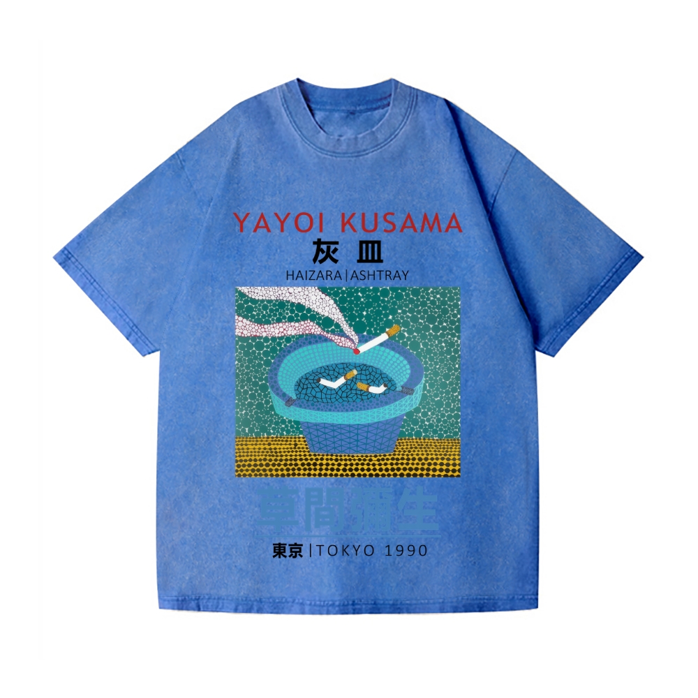 Yayoi Kusama Dots Ashtray Vintage Wash Japanese Design T-Shirt