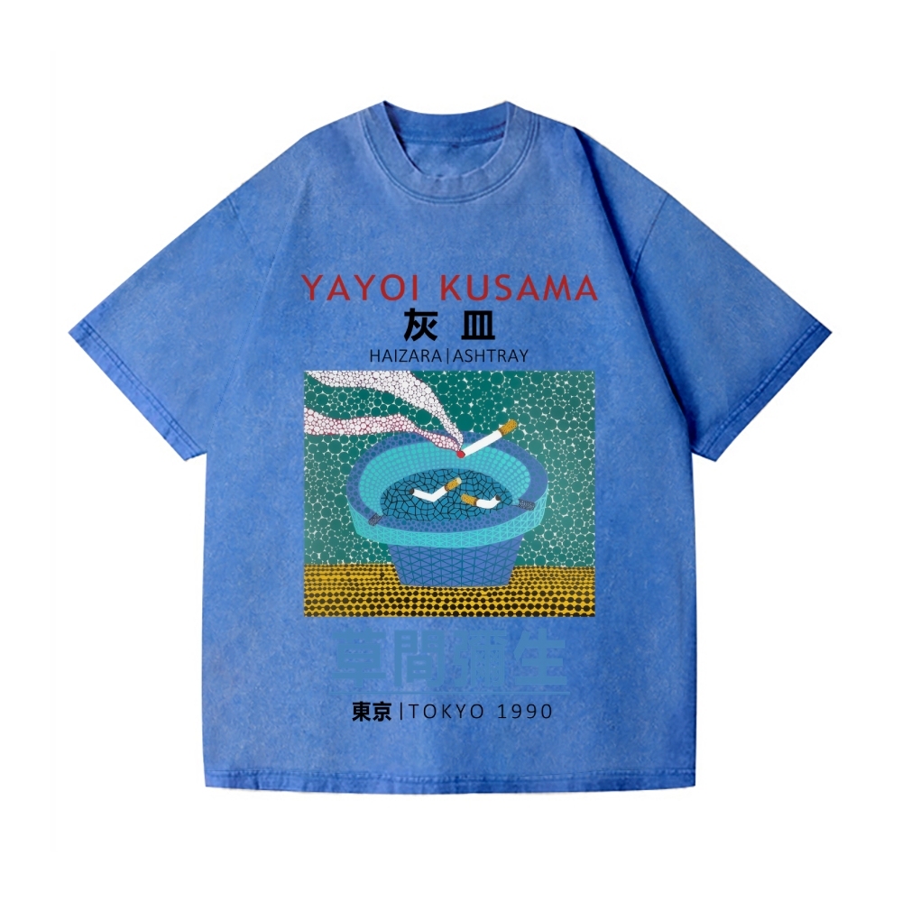 Yayoi Kusama Dots Ashtray Vintage Wash Japanese Design T-Shirt