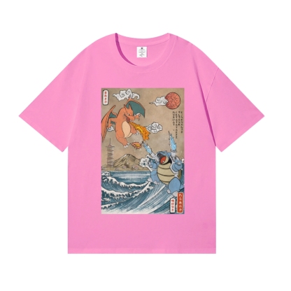 Charizard & Blastoise Ukiyoe Japanese Style Classic Tee